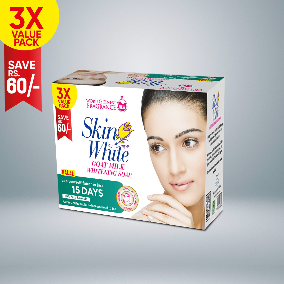 Skin white Soap Oily 3X Value Pack