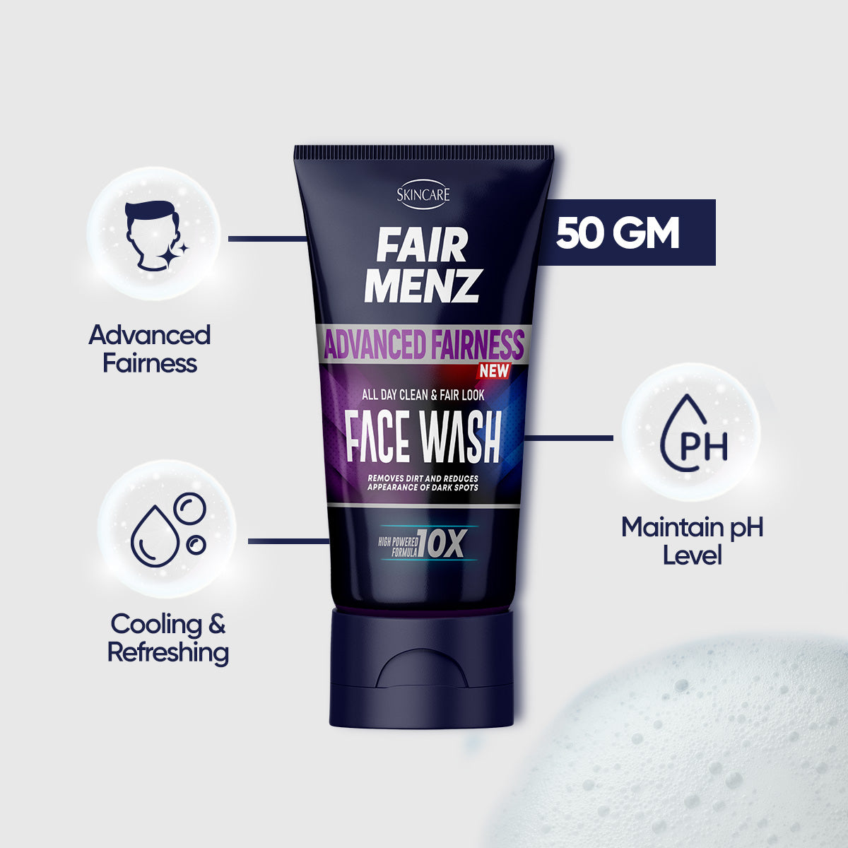 Fair Menz Advance Fairness Face wash 10X Formula