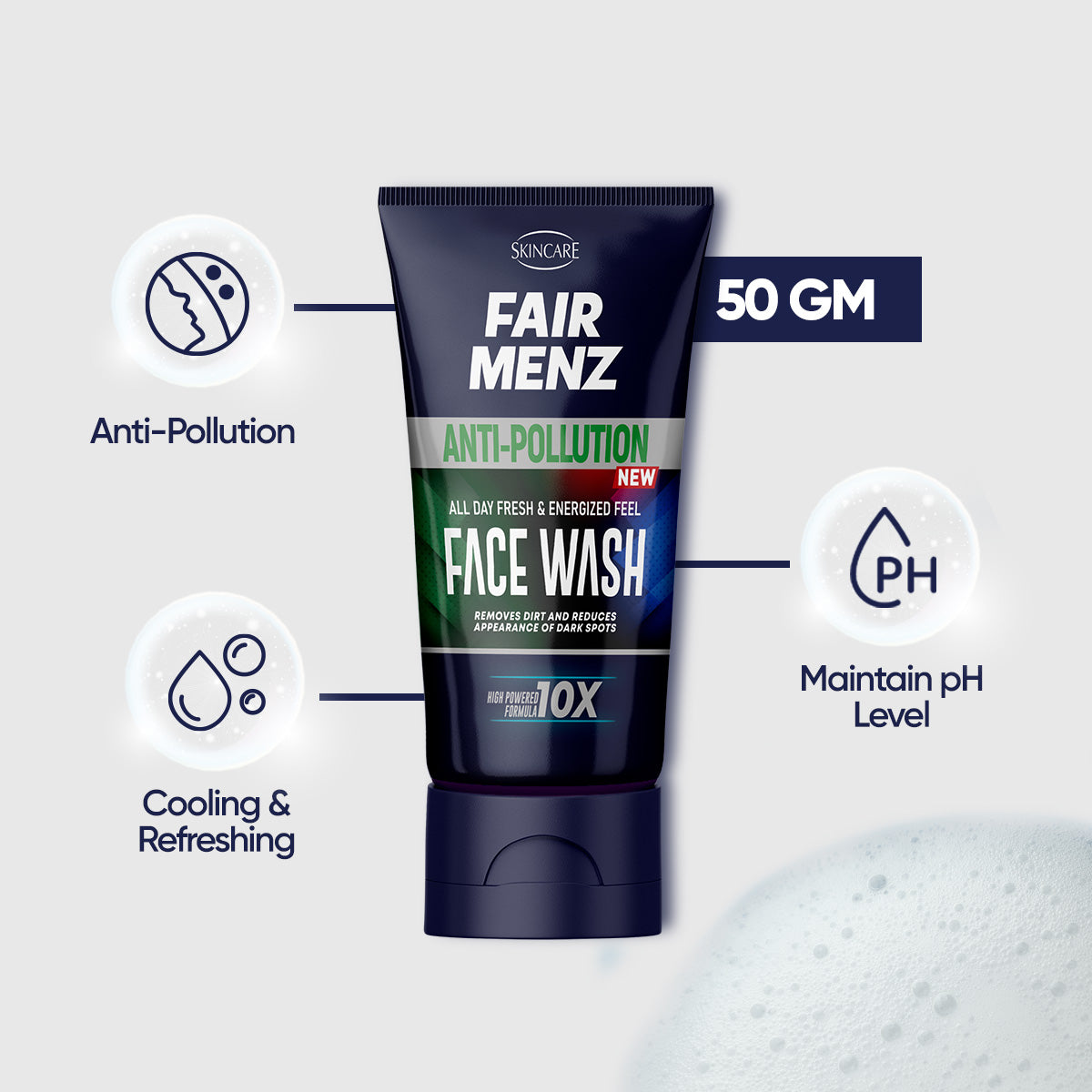 Fair menz Anti Pollution Face wash 10X Formula