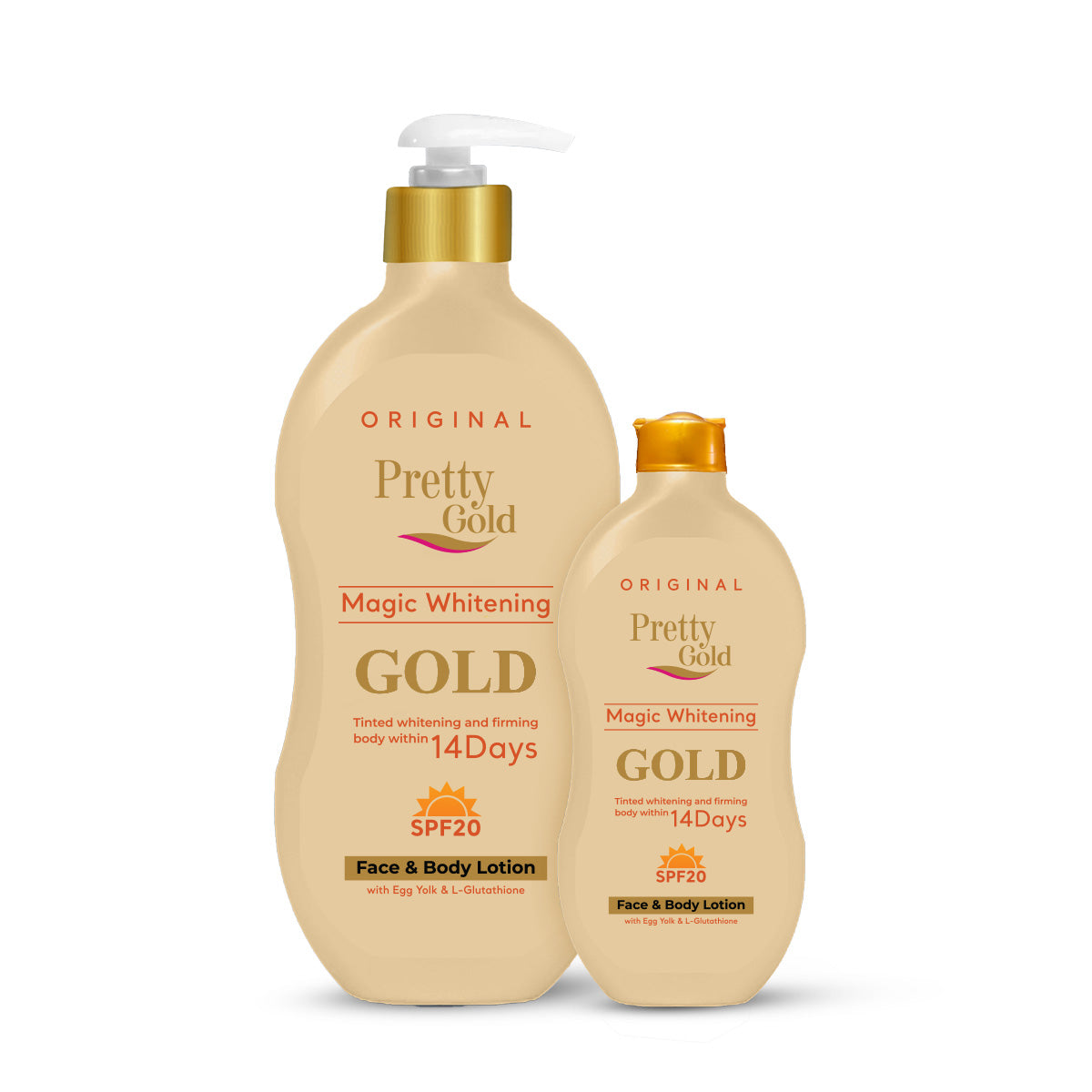 Pretty Gold Magic Whitening Face & body Lotion